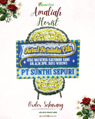 Papan Bunga Duka di Tembilahan Hulu
