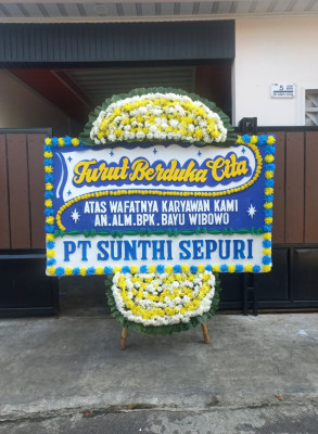 Papan Bunga Duka di Tembilahan Hulu