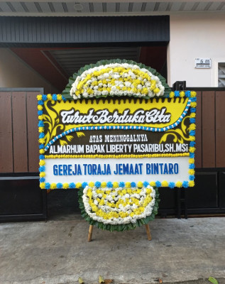 Papan Bunga Duka di Tembilahan Hulu