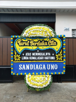 Papan Bunga Duka di Tembilahan Hulu
